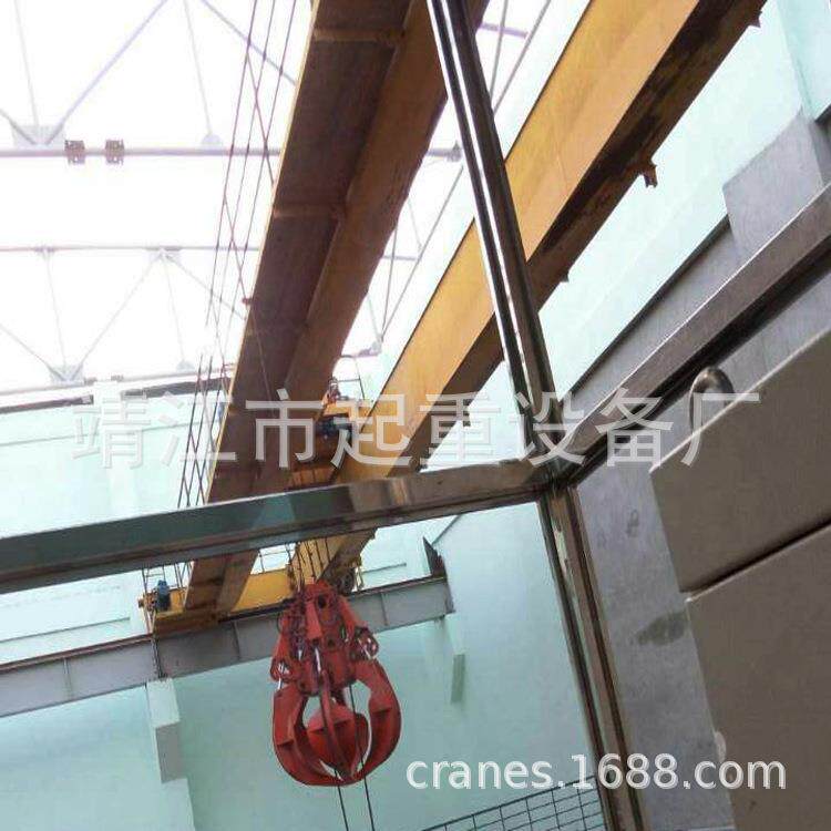 准确定位垃圾吊智能双梁抓斗起重机泰安8t16t20t