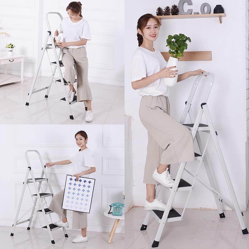 家用折叠梯便携多功能梯子家用楼梯伸缩梯室内人字梯移动扶梯加厚