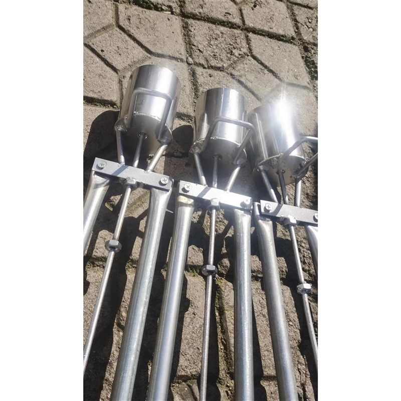 不锈钢栽苗打孔器穴盘育苗杯打洞取土破地膜脚蹬耕种加厚机械