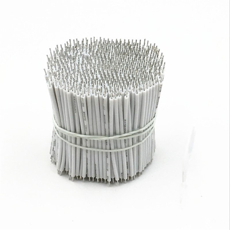 UL3239 22AWG 长度30MM耐高温硅胶线导线 柔软连接线V 短线1000条