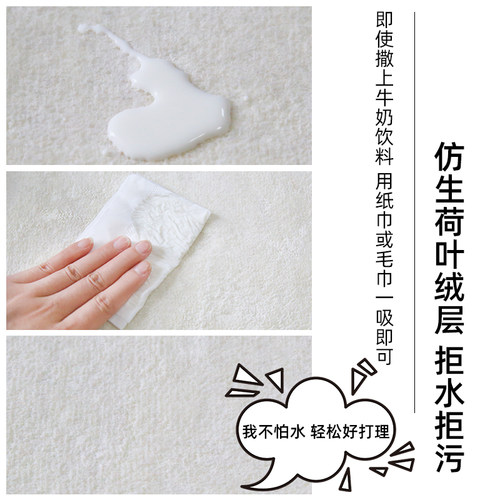 地毯卧室床边毯高级色主卧沙发家用地垫长条房间飘窗坐垫加厚耐脏