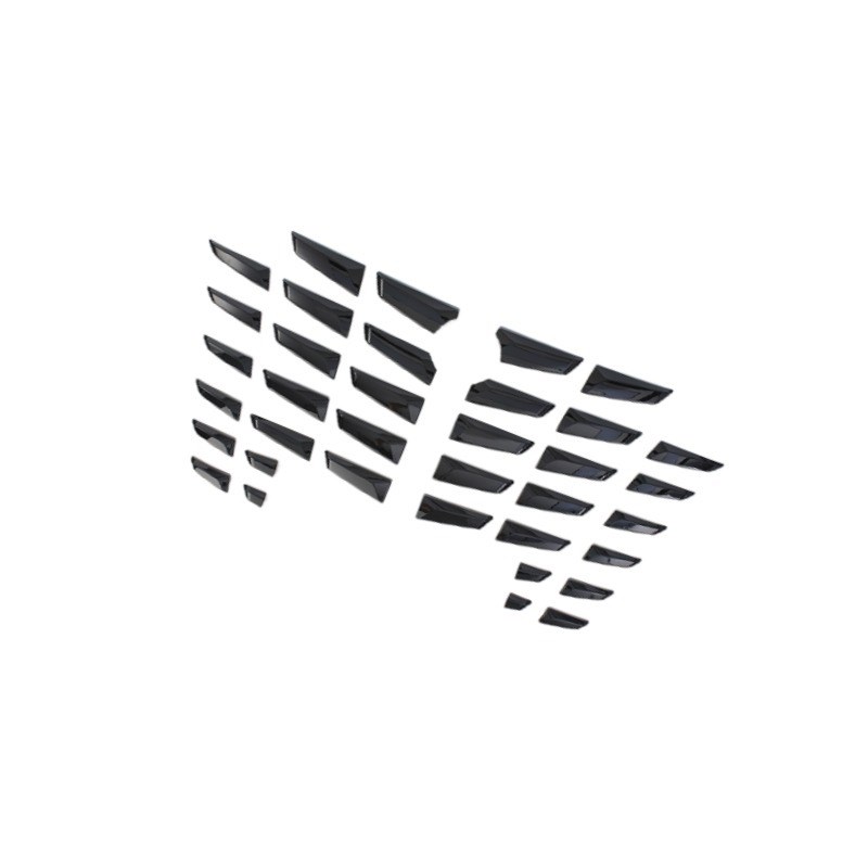 适用于22款腾势D9改装前车标机盖饰条前中网装饰亮条前杠亮DMi版H