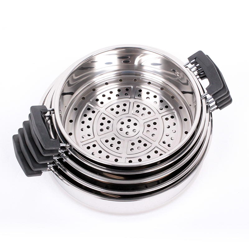 304食品级加高加厚蒸笼不锈钢蒸屉蒸I格蒸笼屉子电锅炒锅蒸锅笼屉