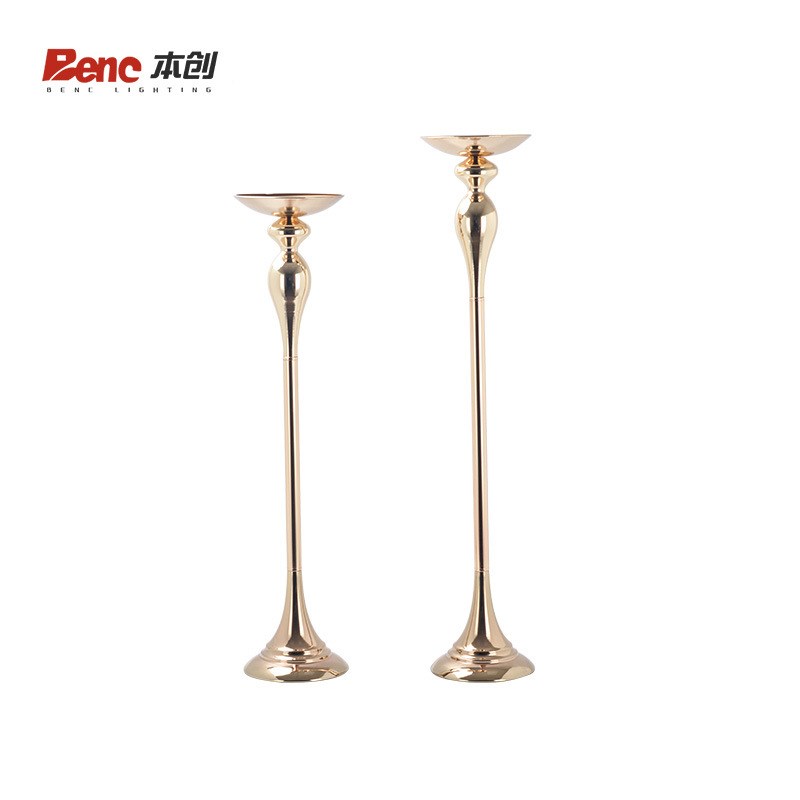 婚庆道具路引金色铬色欧式主桌花架E花器铁艺架子花瓶摆设花器路