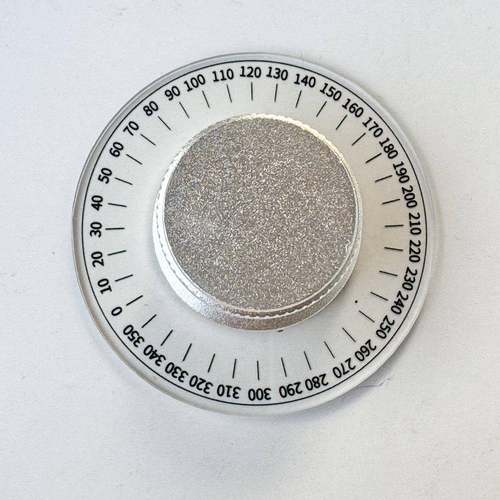 全铝滚花帽型度盘旋钮喷砂电子超声仪器设备调节内径6mm天调刻度