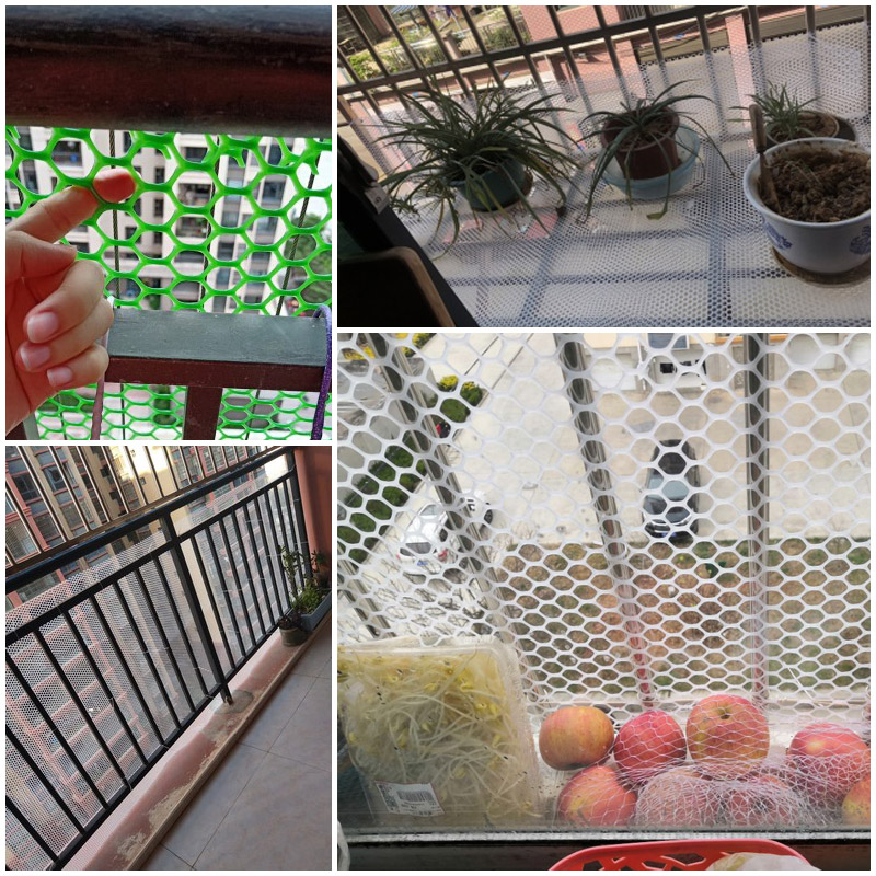 5米防护网塑料漏粪网防盗窗网封阳台网防猫跳楼网塑料网片围栏网