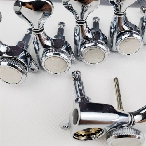 韩产 银色 电吉他民谣木吉他锁弦琴钮弦钮琴头钮卷弦器 圆润手柄