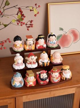 “事事顺心好运莲莲”情绪稳定摆件佛系观音装饰品创意生日礼物