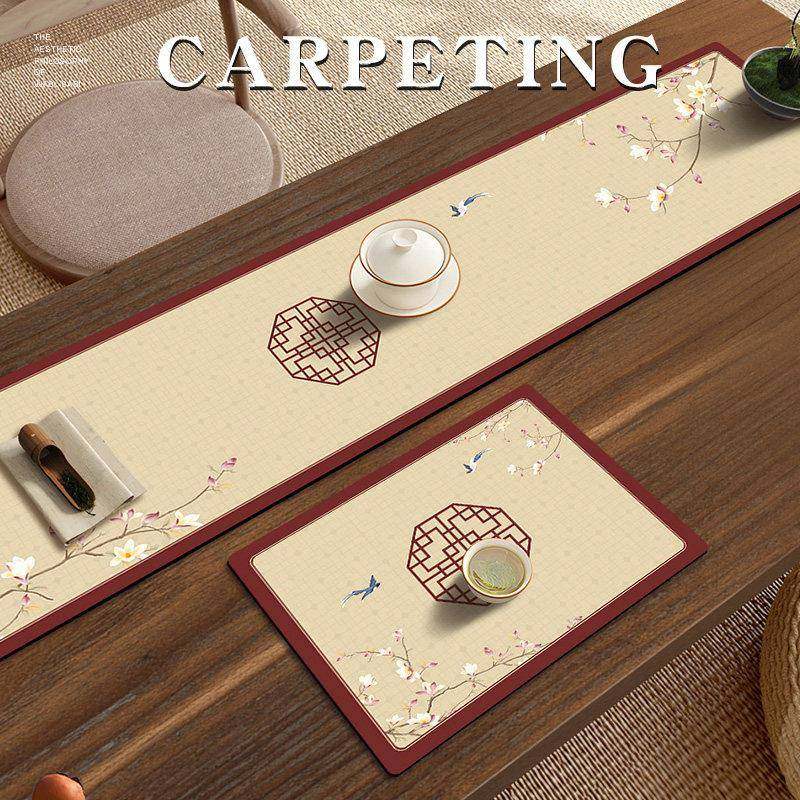 新中式茶几桌布古典茶桌禅意桌旗茶席茶垫吸水茶桌垫布防水凉垫子,居家布艺,茶席,淘宝优惠券,粉丝福利购,淘宝优惠卷