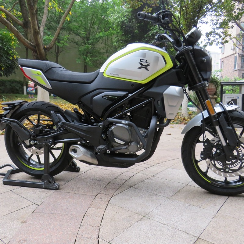 适用春风CLX250保险杠复古防摔杠竞技杠clx摩托车防护.保护杠改装