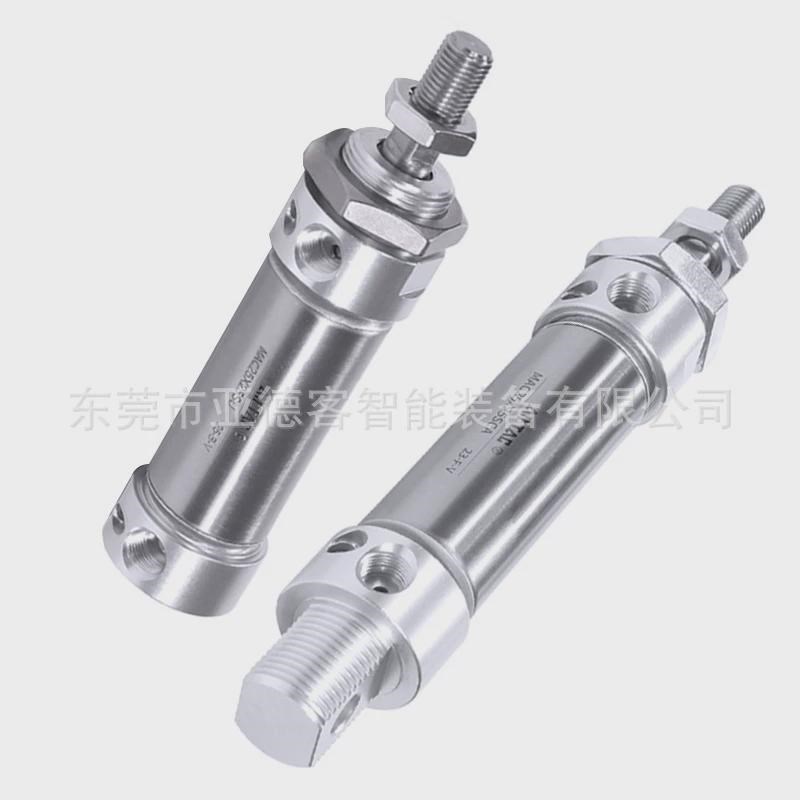 亚德客迷你气缸mac25x25x50x75x100x125x150x175x200x250x300scau