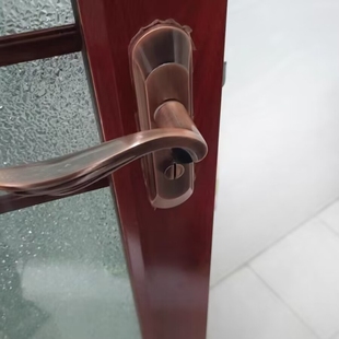 卫生间浴室门锁古铜色凹弧面卫浴锁通用型厕所洗手间厨房执手锁具