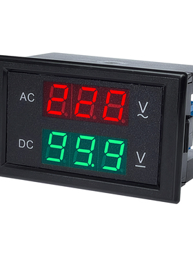 交直流数显电压表AC110V250V直流DC0-100V600V双用表头DL85-2030