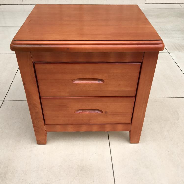 实木床头柜 床边柜 橡木床头柜 木头床头柜简约浅色床头柜