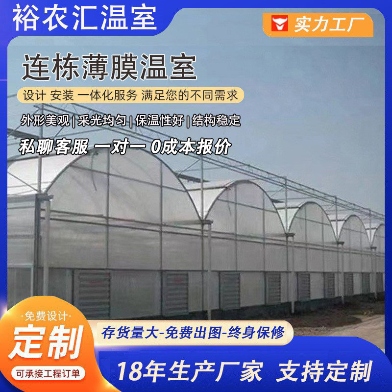 实体厂家 智能农用连体棚 镀锌钢管连体棚 智能连栋薄膜 温室大棚