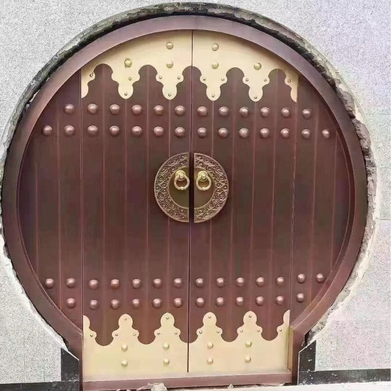 别墅门防盗纯铜门钢质仿铜门入户门子母门单开门庭院大门厂家直销