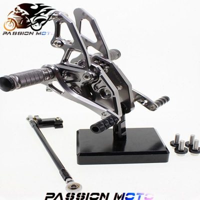 适用YZF R25 R3改装R15升高脚踏CNC前脚踏刹车挂档支架总成