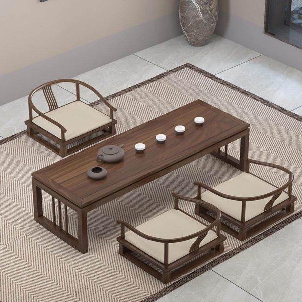 新中式实木榻榻米茶桌茶室飘窗洽谈矮桌小户型家用功夫泡茶桌,商业/办公家具,茶台/茶桌,淘宝优惠券,粉丝福利购,淘宝优惠卷