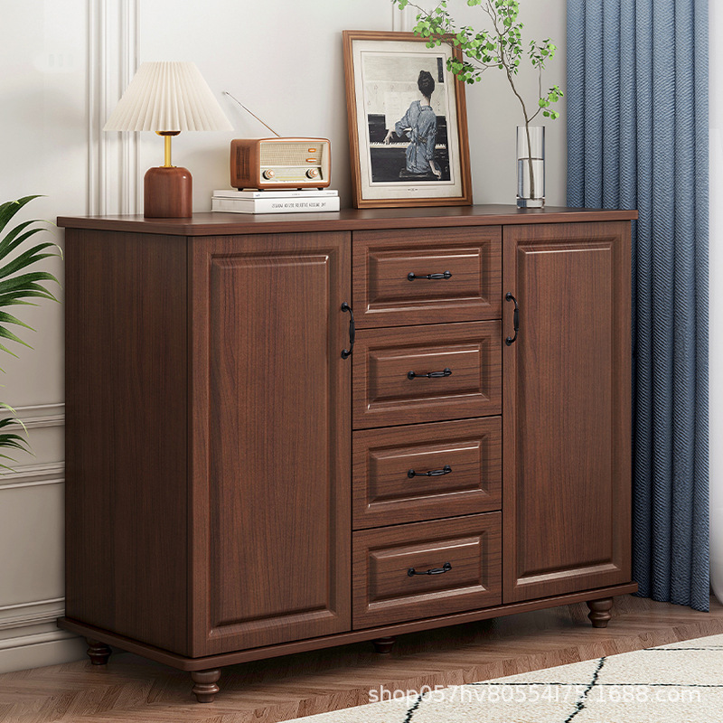美式斗柜柜子储物柜卧室收纳柜客厅靠墙置物柜抽屉柜小户型边柜