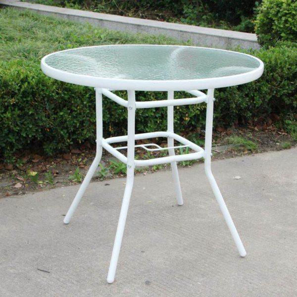 玻璃小圆桌子 钢化白色桌餐桌 户外休闲时尚桌 欧式洽谈铁艺桌,住宅家具,玻璃餐桌,淘宝优惠券,粉丝福利购,淘宝优惠卷