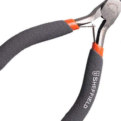 钢盾 斜嘴钳 S035003 100mm 刃口经特殊处理剪切能力强双沾塑手柄