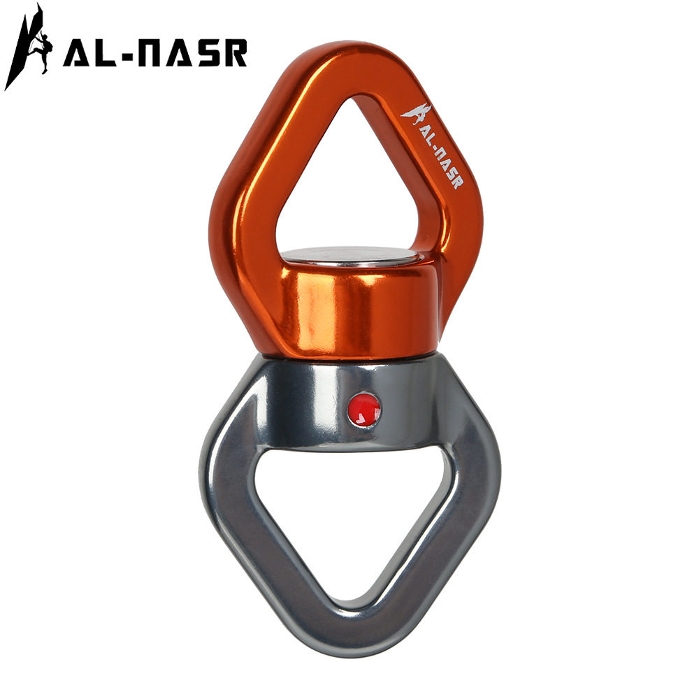 阿尔纳斯户外绳索固定连接器旋转轮防打结转轮连接攀岩万向轮