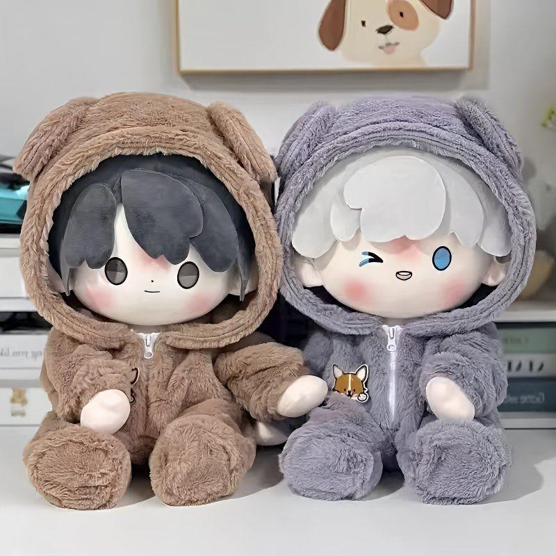 策策冬日40狗狗cm一番坐体娃衣棉花娃娃替换衣服属性公仔玩偶