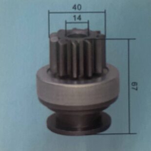 全柴起动机马达齿轮单向器QDJ2601-P/J起动机马达齿轮单向器