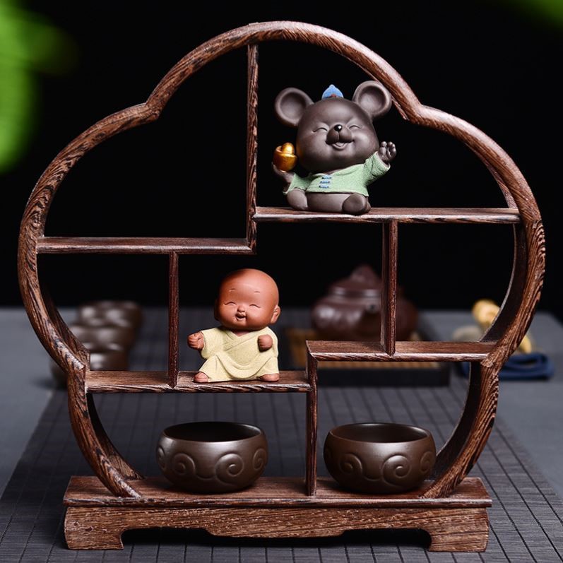 紫砂壶摆放架茶壶置物架茶杯茶具收纳架家用客厅展示架茶架子摆件