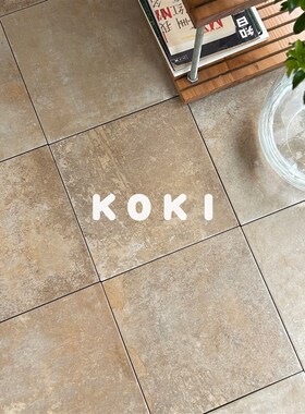 中古侘寂仿石纹斑驳灰色30花砖A厨房阳台瓷砖民宿餐饮庭院防滑地