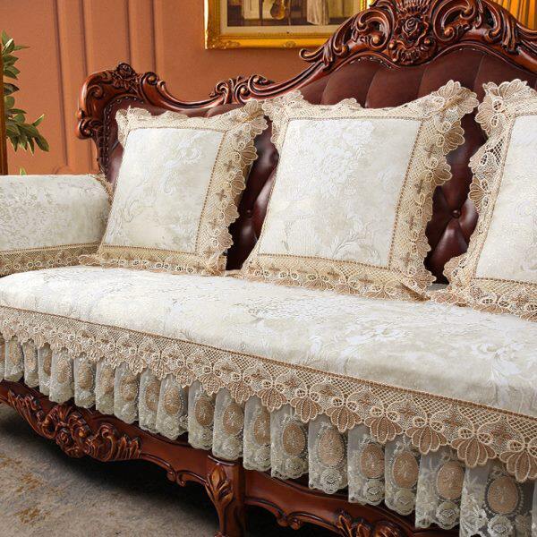 欧式沙发垫四季通用2025新款固定防滑三座一贵妃沙发坐垫套罩垫布