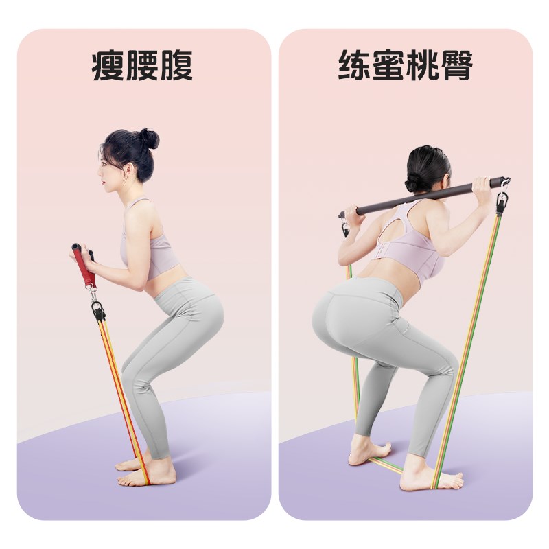 拉力绳家用健身女弹力带拉力器女开背练背神器材弹力绳瑜伽拉力带