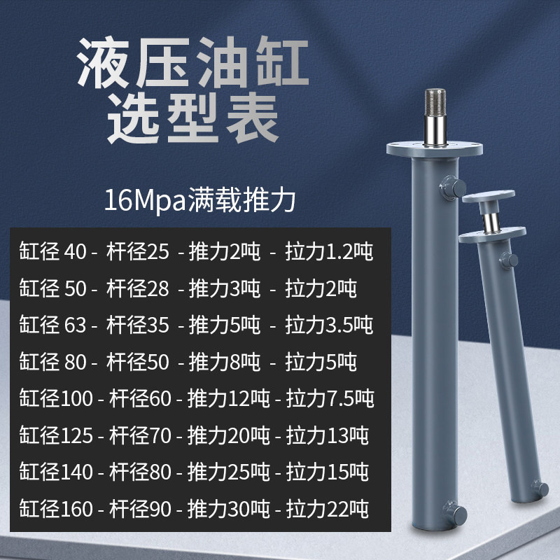 3吨液压缸双向法兰液压油缸2吨油缸非标定制打包机升降机小型油缸