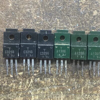 三对价格 进口拆机 同编号黑绿对管 C3298 A1306