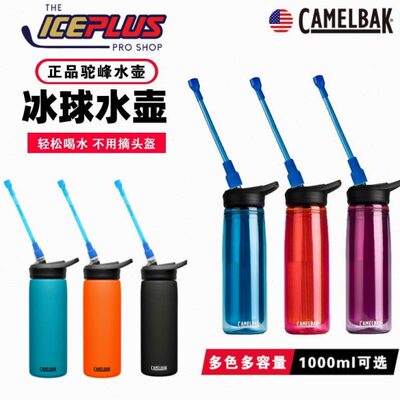 Camelbak驼峰 0.6升长嘴双层隔热冰球水壶不锈钢保温水壶赛车水杯
