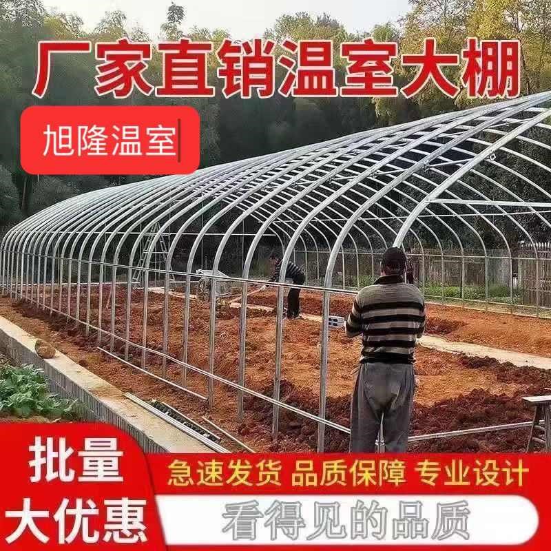 养殖大棚全套猪牛羊鸡鸭鹅大棚骨架钢管配件蔬菜种植连体温室大棚