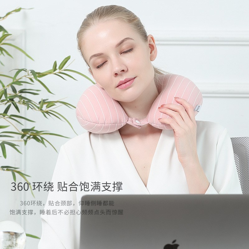 研小屋考研人图书馆办公室午休条形U型枕二合一教室睡觉两用抱枕