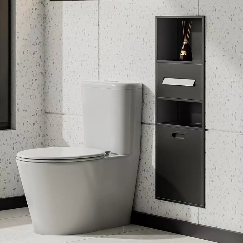 暗装嵌入式不锈钢壁龛定制客厅卫生间沐浴房马桶旁隔板置物收纳架