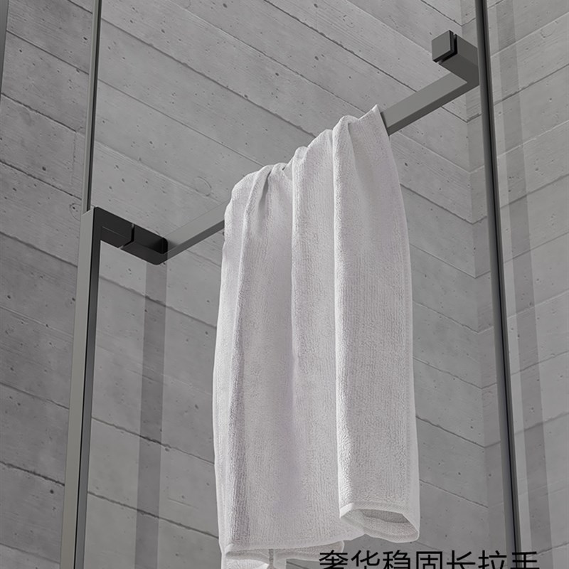 极简淋浴房一字形卫生间隔断玻璃家用浴室推拉门干湿分离洗澡间