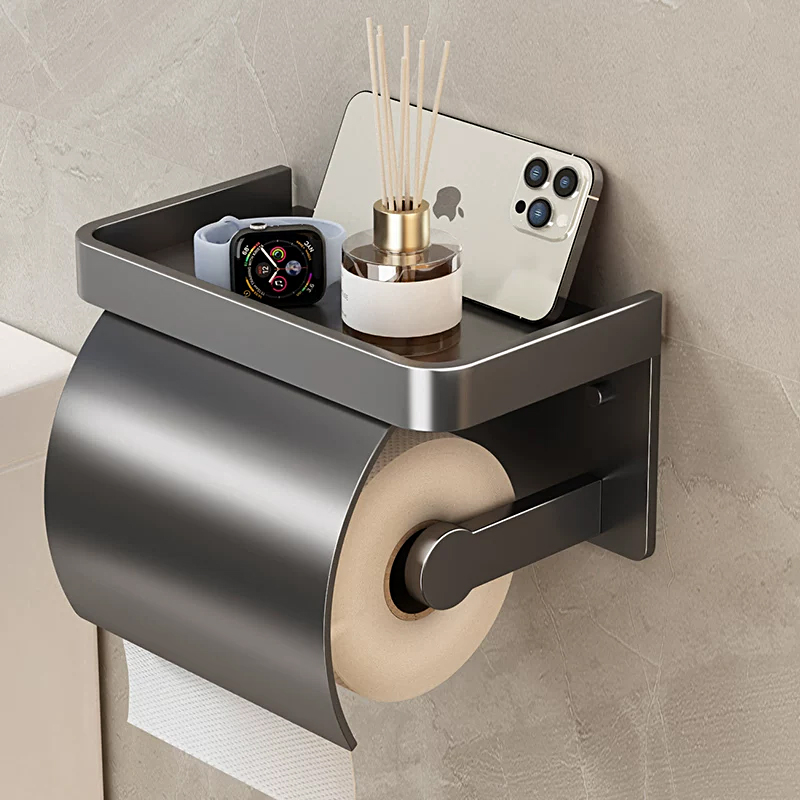 卫生间纸巾盒免打孔浴室r厕所洗手间壁挂式厕纸卷纸架卫生纸置物