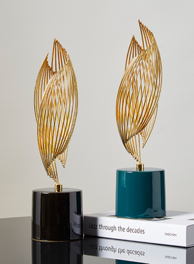 轻奢高档风生水起摆件客厅玄关z酒柜电视柜现代简约家居工艺装饰