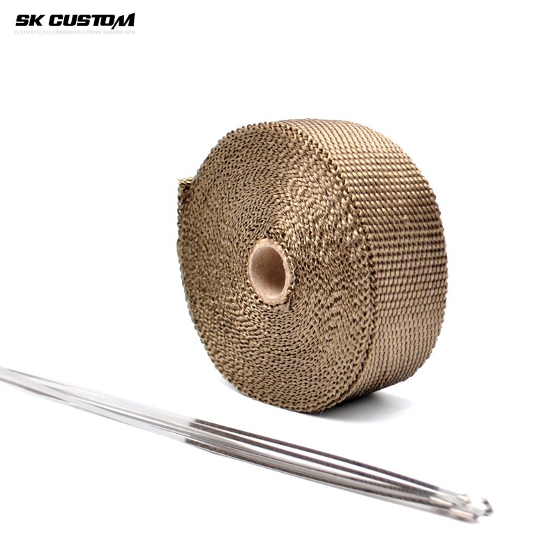 PRC隔热c棉汽车头焦头段隔热带高温防火布耐温棉进气管隔热芭蕉布