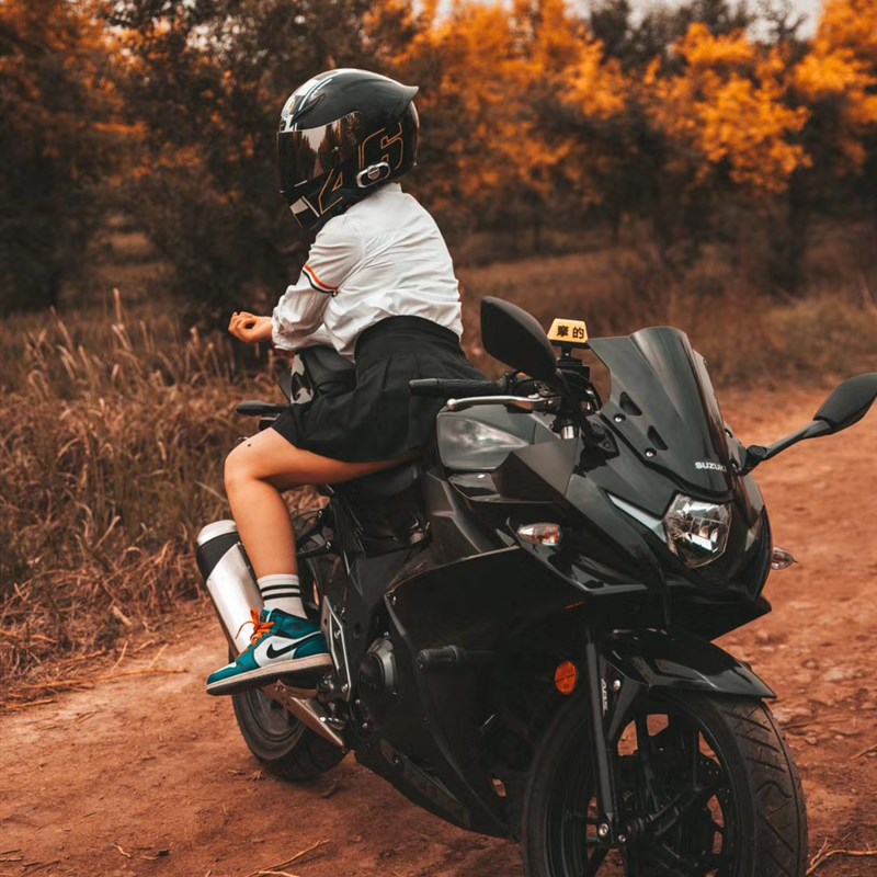 改装gsx250rj挡风 GSX250R风挡玻璃前风挡导流罩挡风板 进口PC不