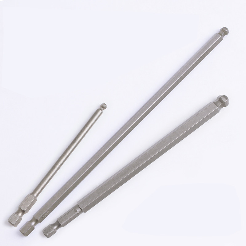 S2合金钢 特加长公制球头内六角扳手带磁六角棱批头H2-TH10mm200