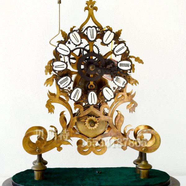 骨架钟|仿古机械座钟|上弦台钟|做旧全铜钟表欧式时尚家居 座钟,家居饰品,座钟,淘宝优惠券,粉丝福利购,淘宝优惠卷