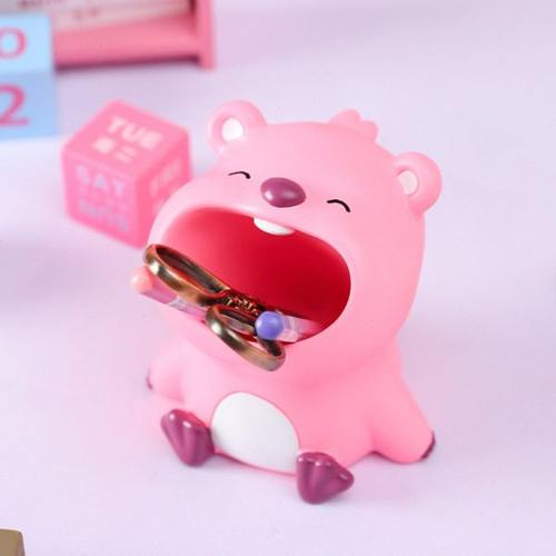 可爱小海狸露比loppy桌面收纳摆件送12岁女孩笔筒少女心生日礼物