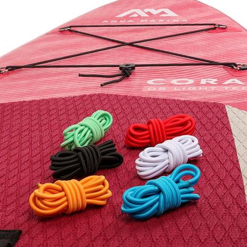 冲浪板固定绳sup桨板sup配件5mm黑色弹性绳固定止滑扣