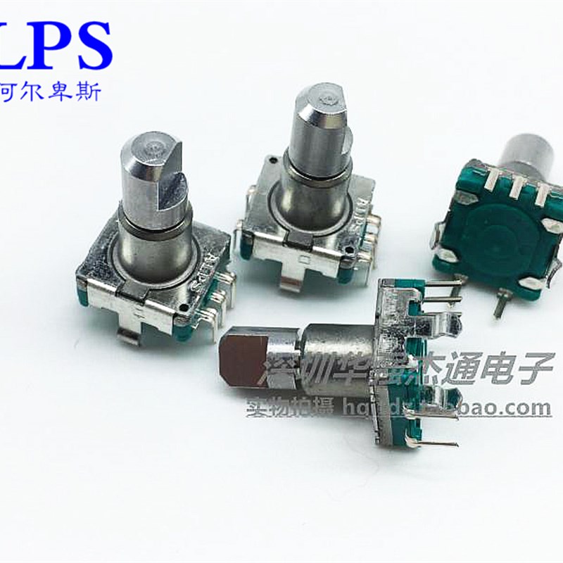 原装日本ALPS EC11编码器车载DVD导航音量开关电位器EC11E09244