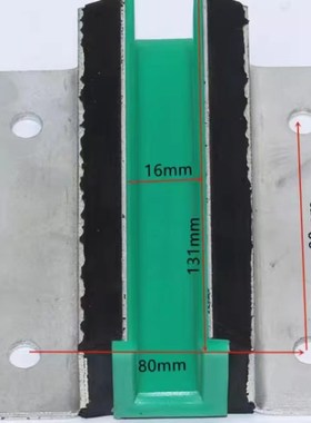 电梯配件-通力电梯B型 131电梯导靴绿色导靴衬 内径10/16mm