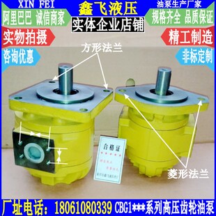 CBG1A液压泵CBG1040润滑泵CBY1045 载机高压齿轮油泵jhp CBG1050装